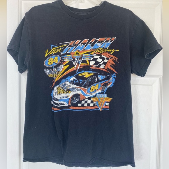 Van Halen Racing Car Black T-Shirt - Picture 1 of 3